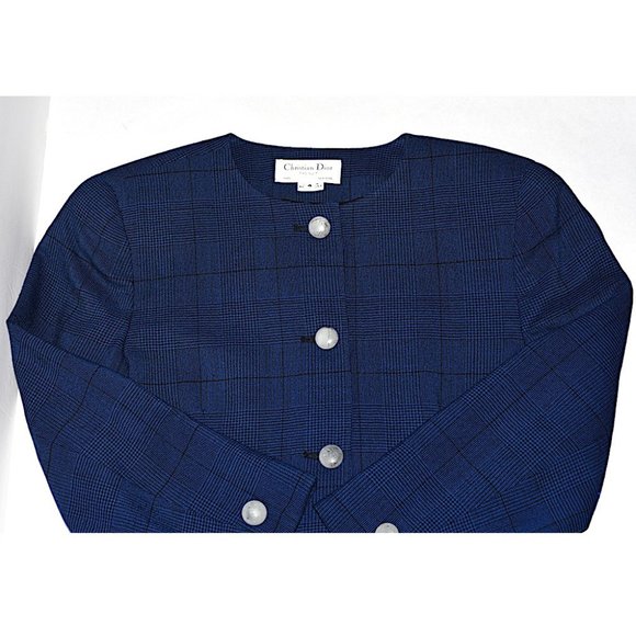 Christian Dior The Suit Vintage Plaid Skirt Suit [size 4 but fits like petite] - Picture 4 of 16